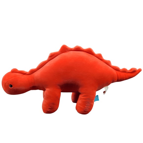Other - Manhatten Toys Red/Deep Pink Weighted Plush Dinosaur Toy Cute Kids Gift